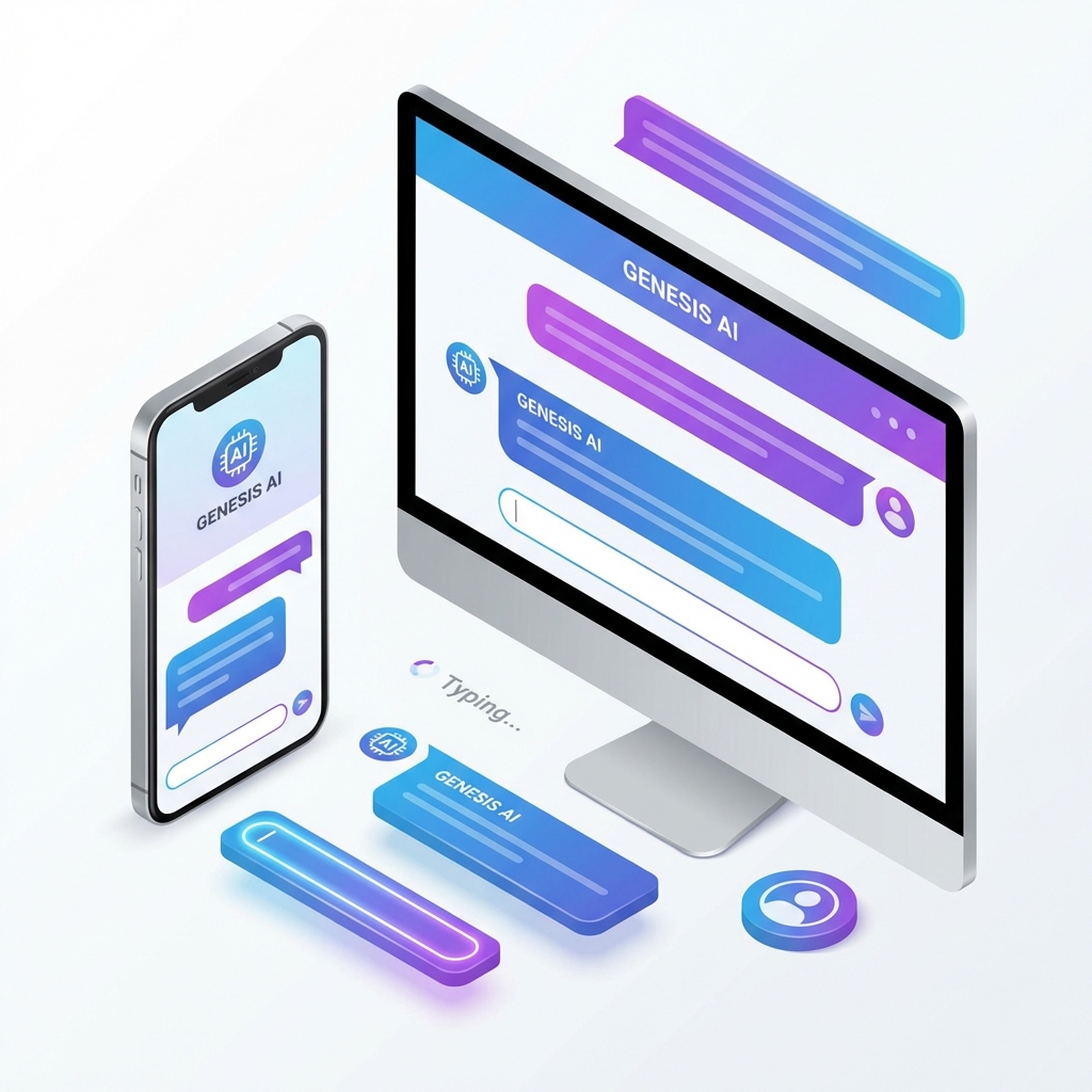 AI Chat Interface on Multiple Devices